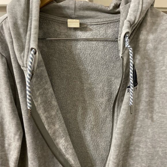 Grey Zipper Sweater by Roxy - Picture 5 of 6